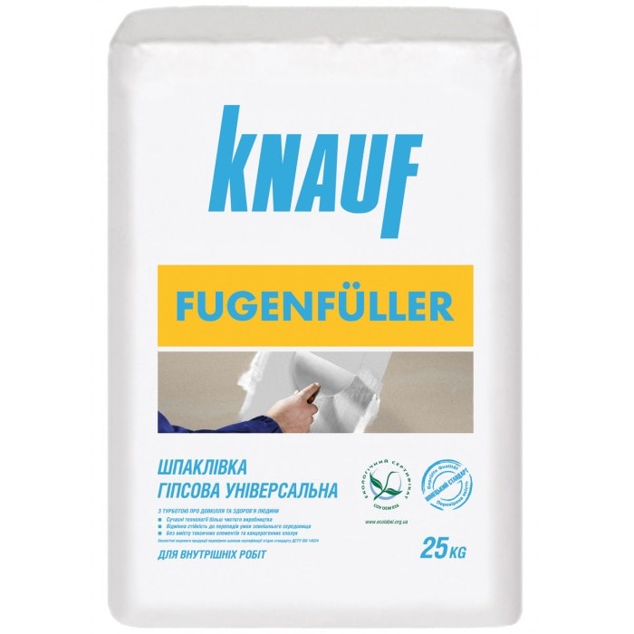 ШПАКЛЁВКА KNAUF FUGENFULLER (25кг) для заделки швов ШПАКЛЁВКА KNAUF FUGENFULLER (25кг) для заделки швов